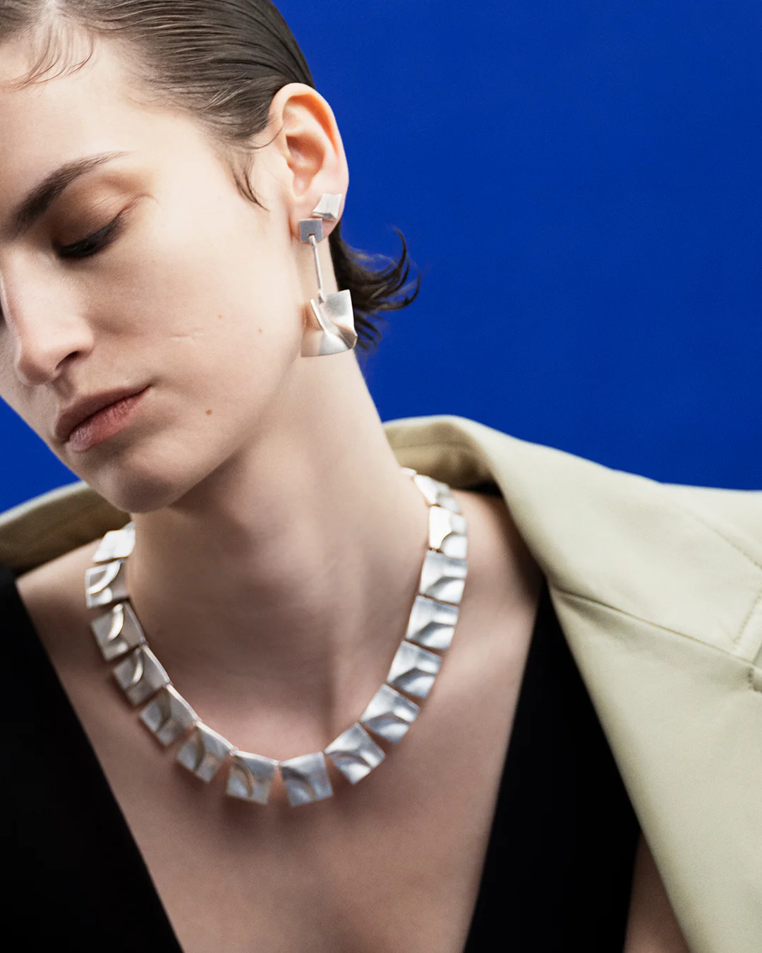 Galaktinen tuuli -korvakorut hopea - Image 3