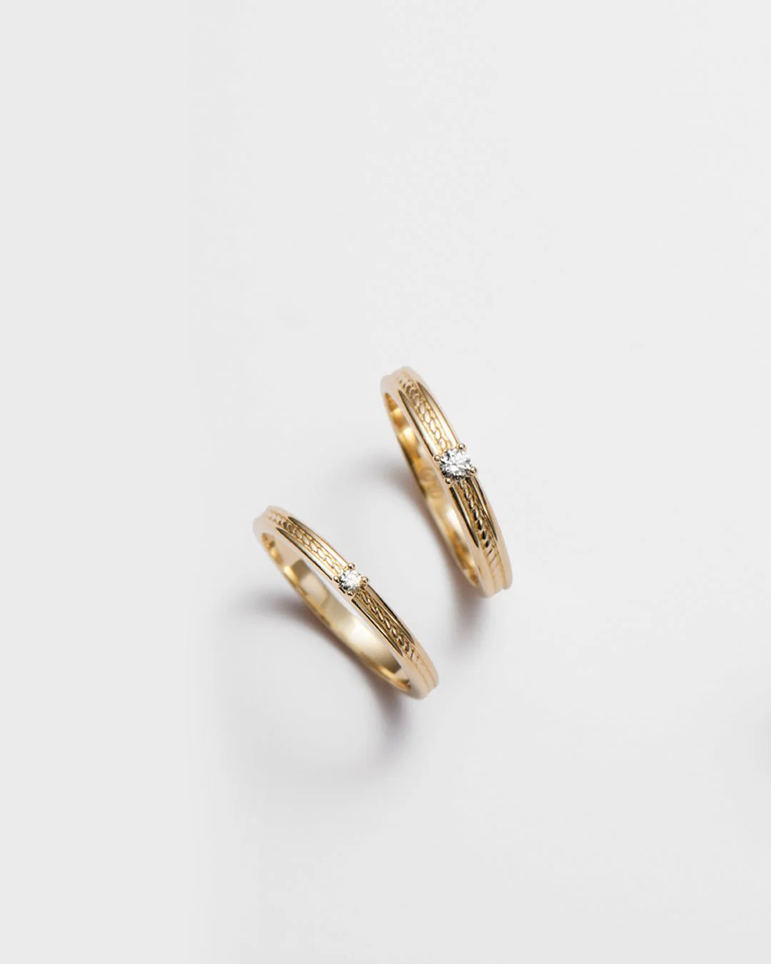 Ikiaikainen-sormus 1x0,02ct kulta - Image 3