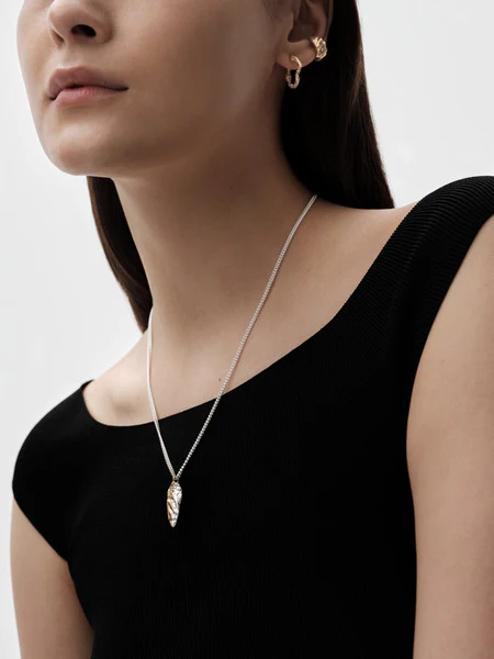 Itu-ear cuff hopea kullattu - Image 4