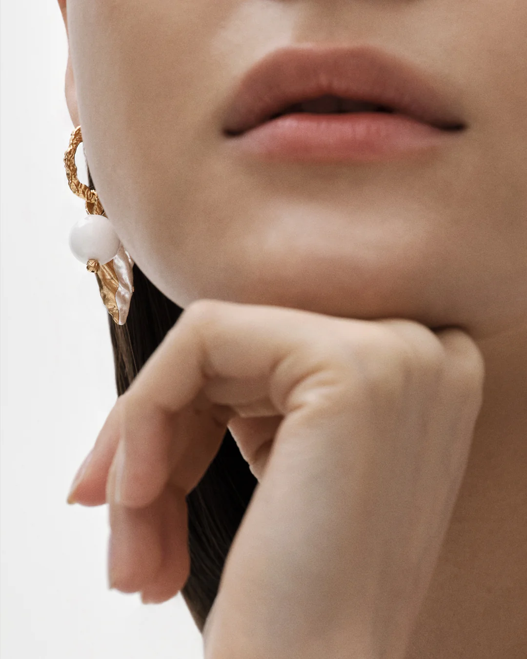 Itu-hela lasihelmi hopea kullattu - Image 3