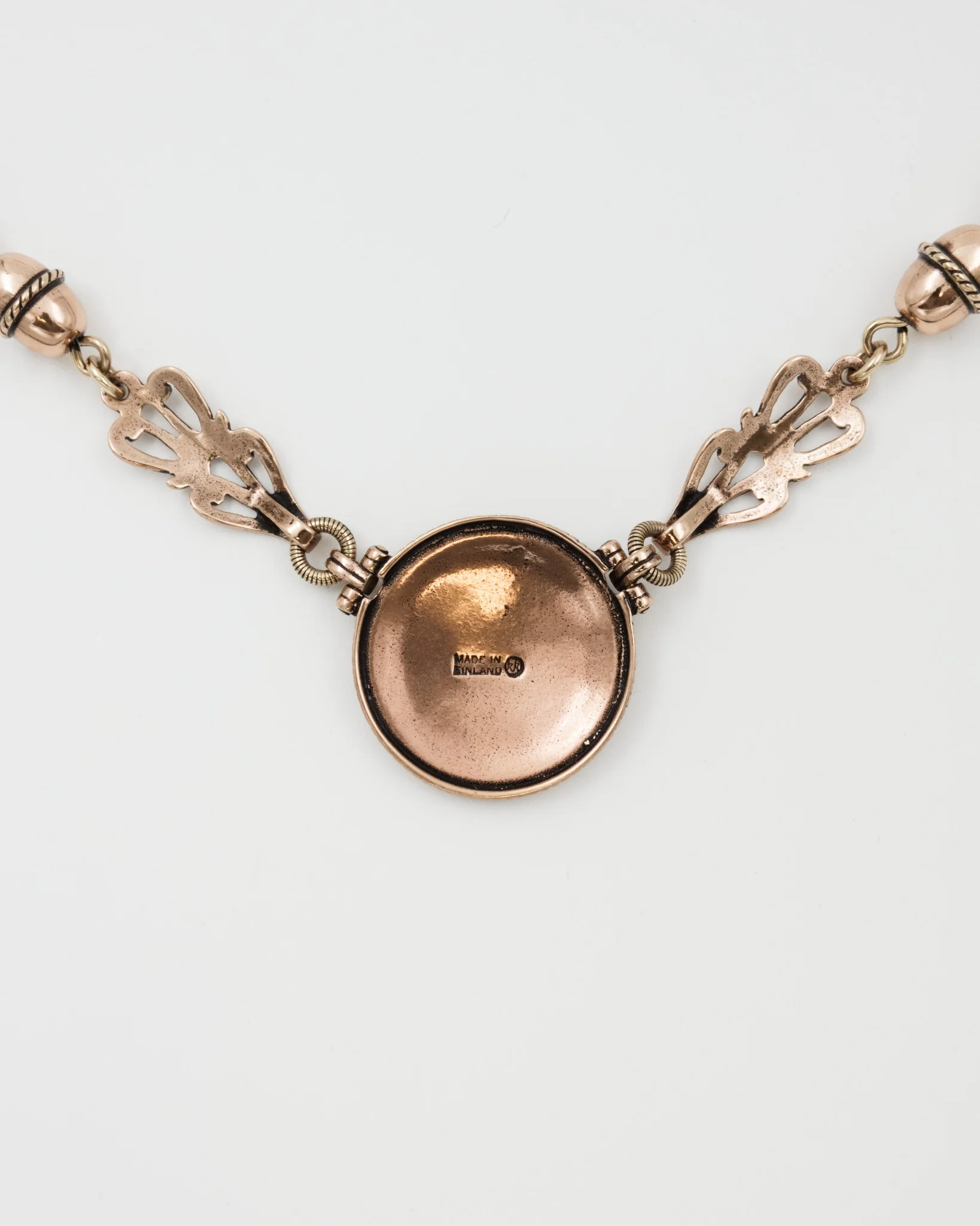 Pidetty Aurinkoleijona-kaulakoru pieni 42 cm pronssi - Image 4